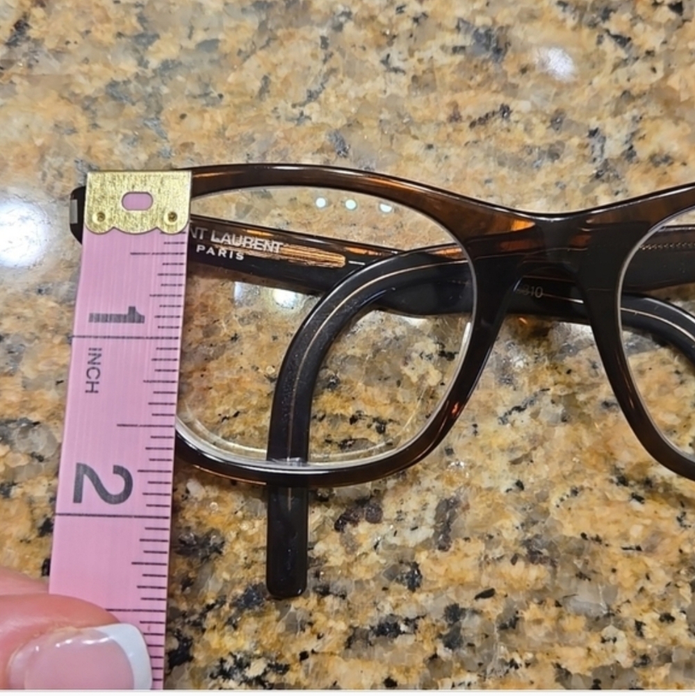 Saint Laurent Dark Brown Eyeglasses - Picture 3 of 6